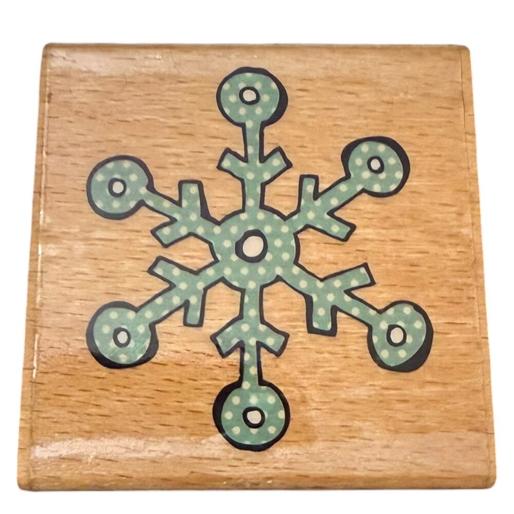 Studio G Large Single Snowflake Rubber Stamp